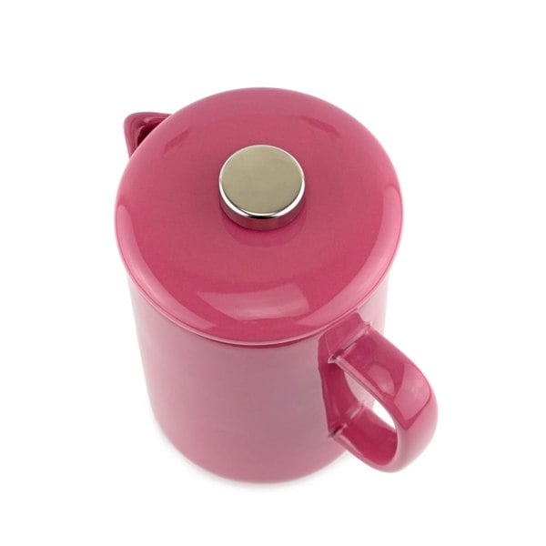 Upper Street Six Cup Pink Ceramic French Press Cafetière