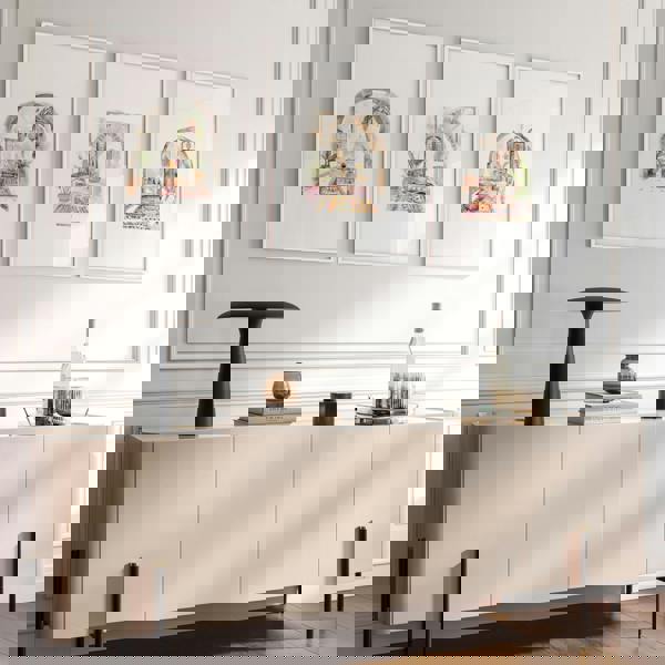 Living Room Paintings | Set of 3 Moroccan Inspired Wall art Prints