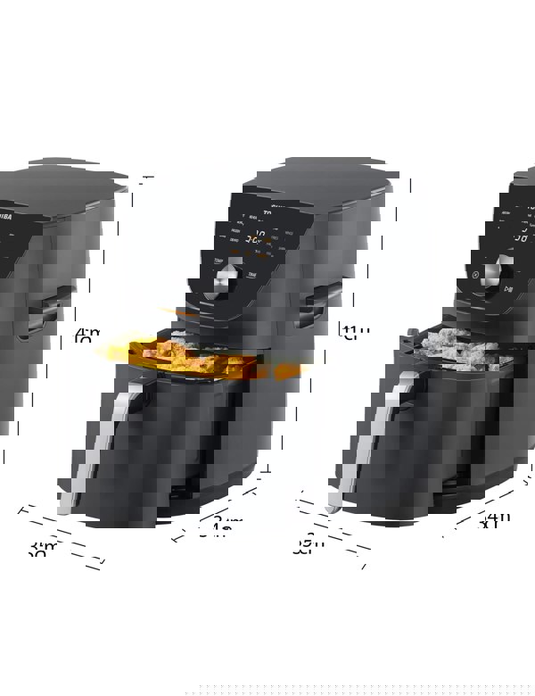 Living and Home 7.4L Large Air Fryer with 12 Preset Menus