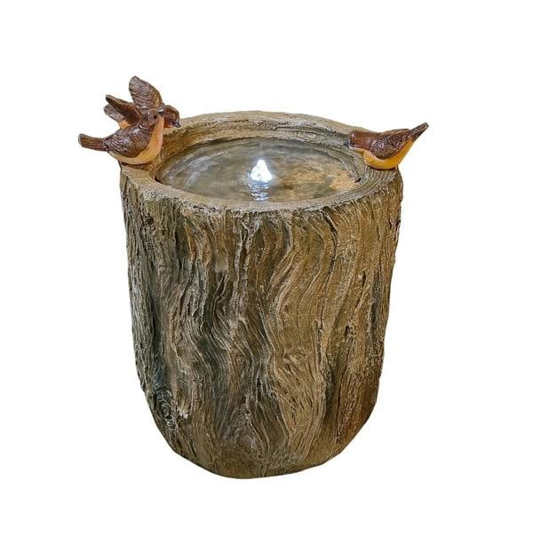 Tranquillity Water Features Bird on Log Traditional Water Feature