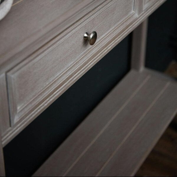Wyld Haus Laurelbrook Two Drawer Console Table Bottom Shelf