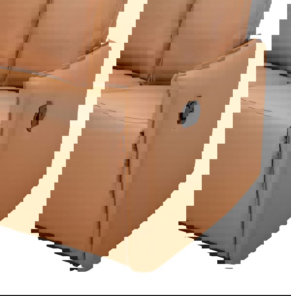 Dorel Home Lugo 3-Seat Sofa Man Cognac PU