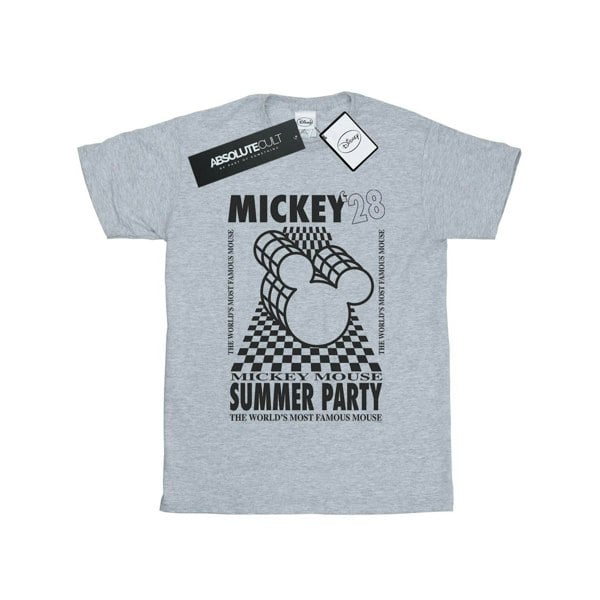 Disney Boys Mickey Mouse Summer Party T-Shirt - Sports Grey