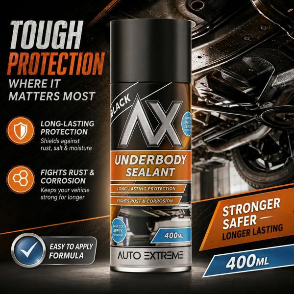 Auto Extreme Underbody Sealant Black Spray 400ml