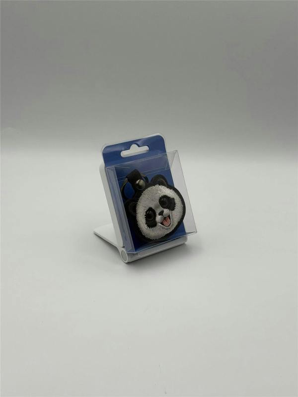 Nimmy Friends Nimmy Big Eye Cute Pet Travel Panda Face Airtag Keychain Black - N-XDY-YSK-06-A