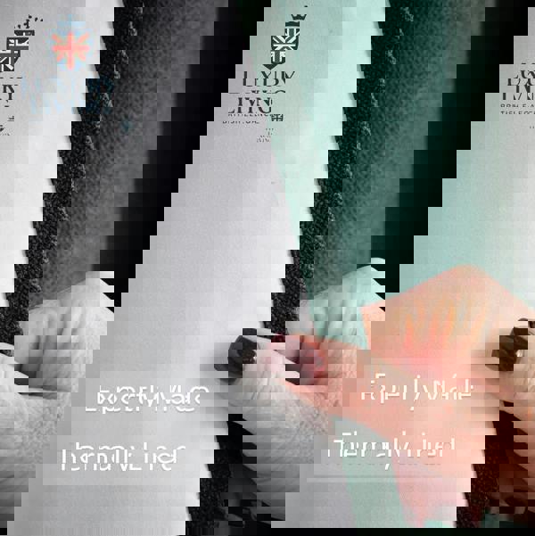 Luxury Living Velvet Chenille Thermal Fleece Lined Single Eyelet Door Curtain