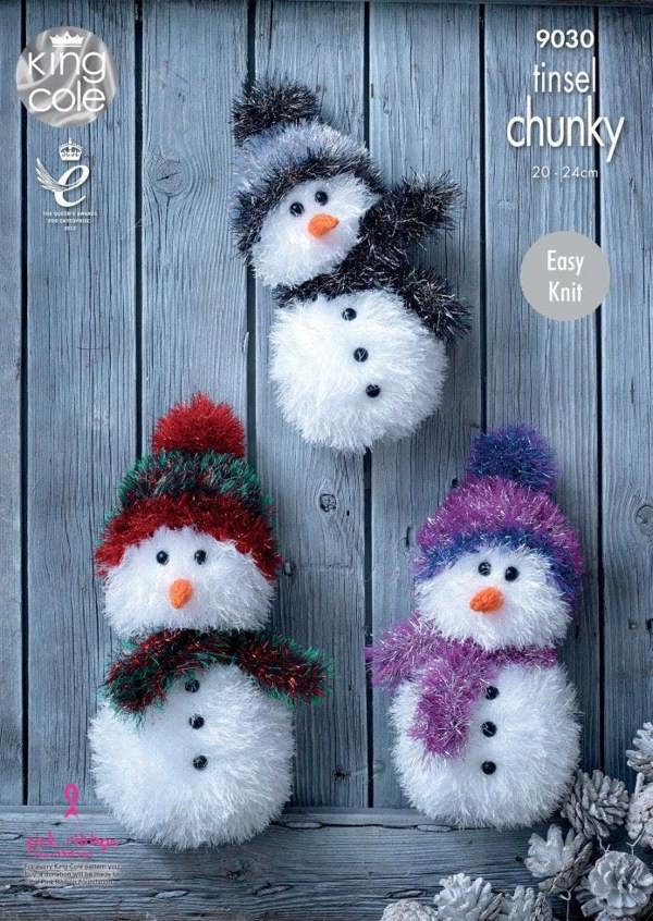King Cole Tinsel Knitting Pattern 9030, Toys - Intermediate
