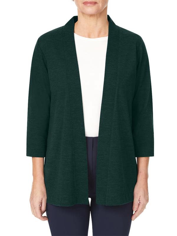 PennyPlain Long Line Cardi - Peacock