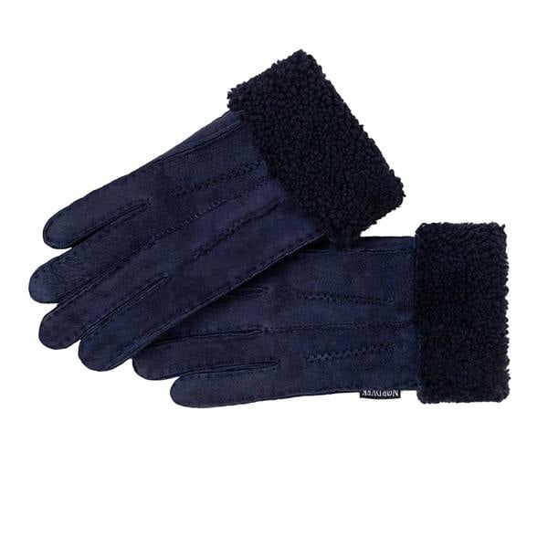 Nordvek Womens Sheepskin Gloves With Fur Cuff