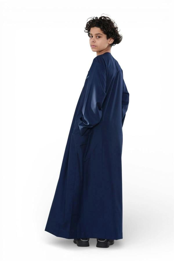 Infinity Leather Kids Boys Moroccan Embroidered Djellaba Islamic Jubba Robe Tassel Ramadan Thobe