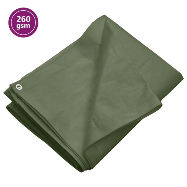 Berkfield Tarpaulin 260 g/m�__ 2x3 m Green HDPE