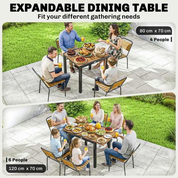Extendable Outdoor Dining Table