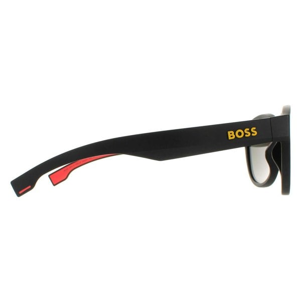 Hugo Boss Sunglasses BOSS 1452/S PGC UZ Matte Black Yellow Red Mirror