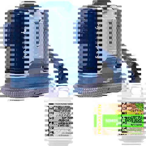 ProKleen Spot Cleaner Carpet Washer 650W and 1L Deep Stain Carpet Lemon Shampoo, 1.8L Tank