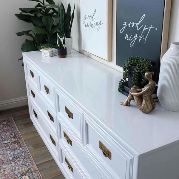 151 6X Non-Drip White Gloss Paint Tin 180ml