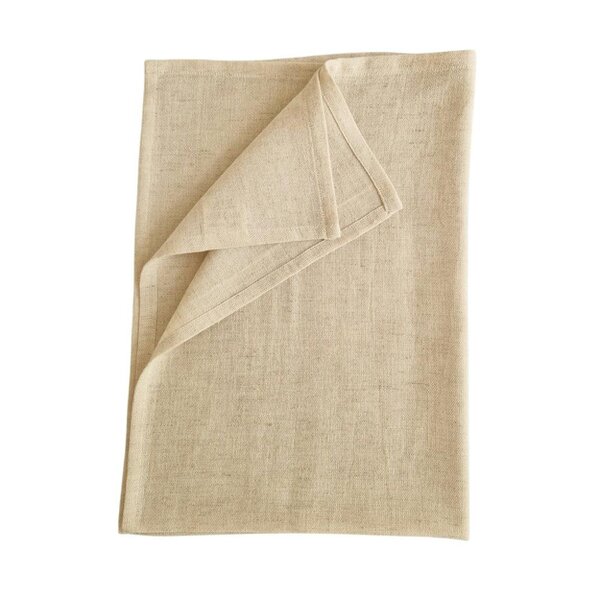 Cotton and Olive Knidos Cotton Hammam Hand Towel, Natural | Set of 2