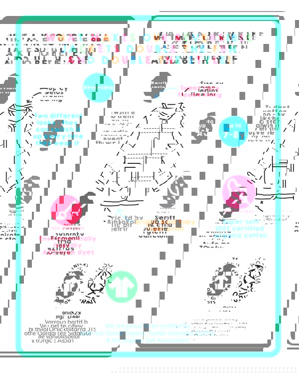 Organic Bold Floral Reversible Jacket - Toby Tiger UK Retail