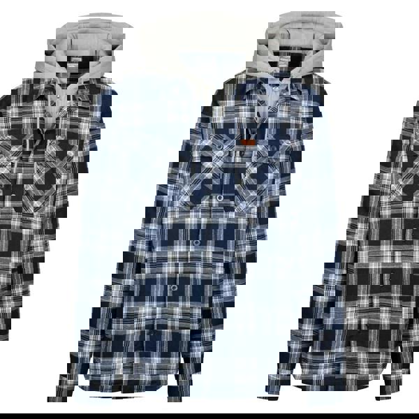 Trespass Mens Randie Checked Shirt Jacket - Navy