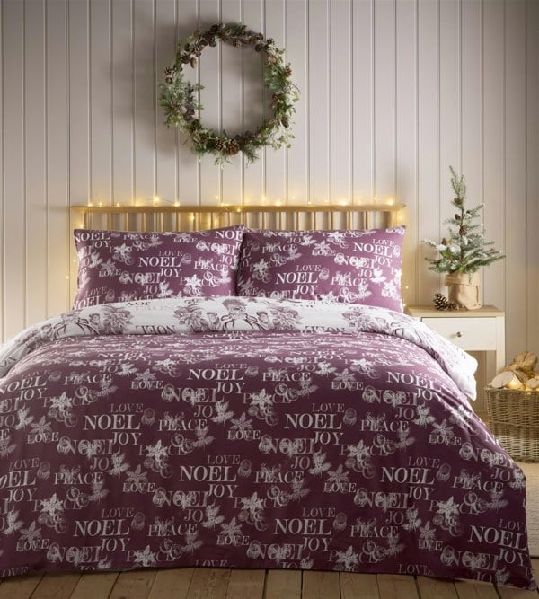 Charlotte Thomas Santa Joy Christmas Duvet Cover Set