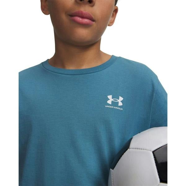 Under Armour Boys Logo Short-Sleeved T-Shirt - Blue - 
