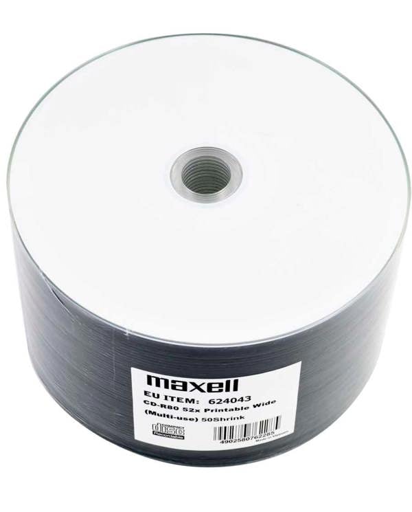 Maxell CD-R 80 min/700MB 52x Pack of 50 Printing Discs