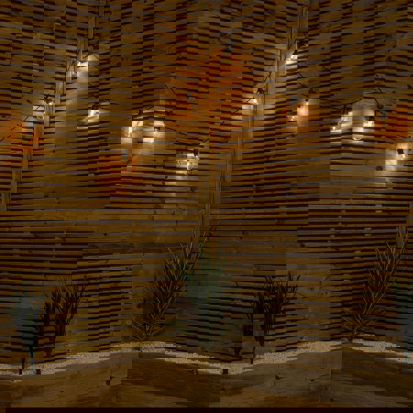 Samuel Alexander Set of 10 Indoor Outdoor Connectable Festoon Lights with Warm White LEDs