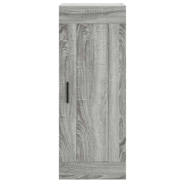 Berkfield Highboard Grey Sonoma 34.5x34x180 cm Engineered Wood