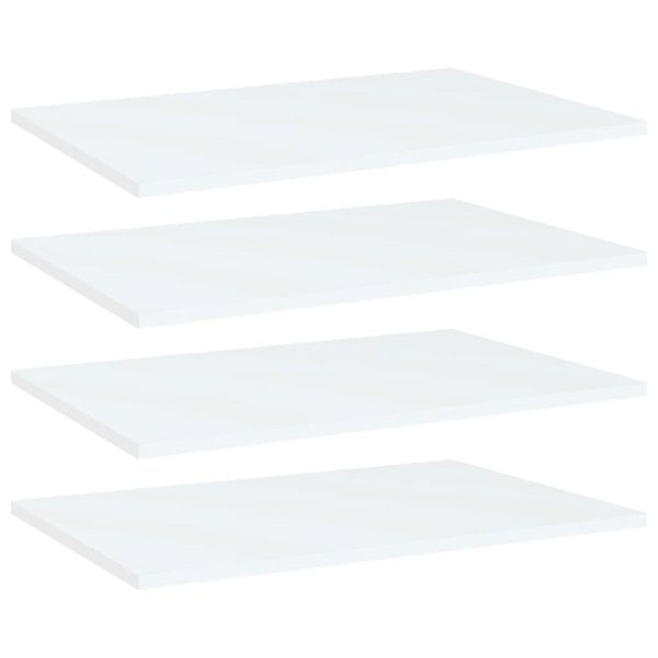 Berkfield Bookshelf Boards 4 pcs White 60x40x1.5 cm Engineered Wood