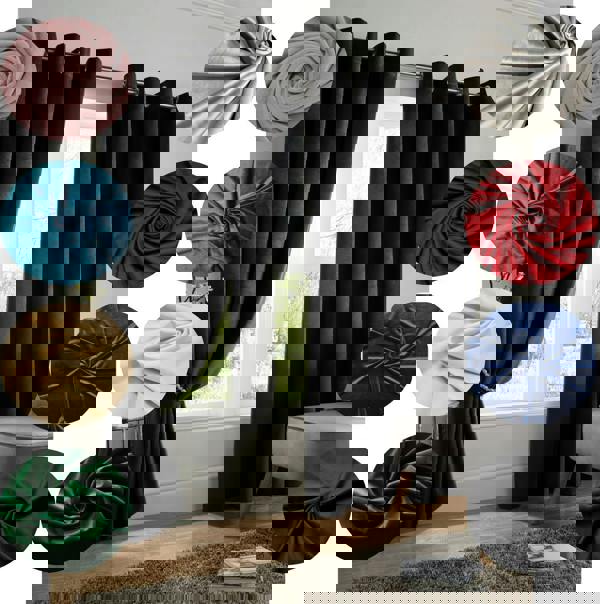 Luxury Living Velvet Ring Top Blackout Curtains