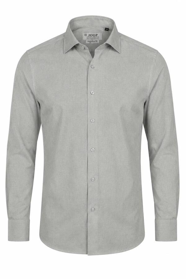 Men's Long Sleeve Button-Down Dress Shirt - Grey - TruClothing.com - 16