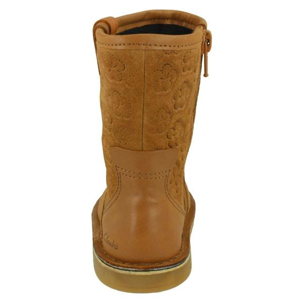 Clarks Girls Clarks Casual Mid Calf Boots Comet Pop
