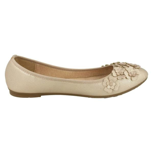Spot On Ladies Spot On Casual Flat Ballerina Shoes