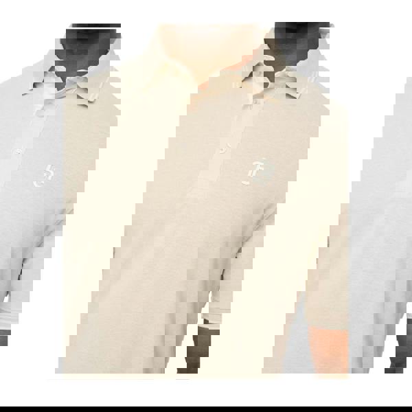 Crosshatch Mens Preece Polo Shirt - Light Stone - 