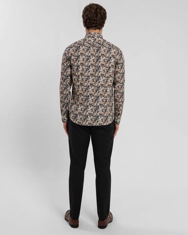 Steel & Jelly Limited Edition Stone Abstract Slim Fit Shirt