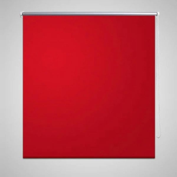 Berkfield Roller Blind Blackout 120 x 230 cm Red