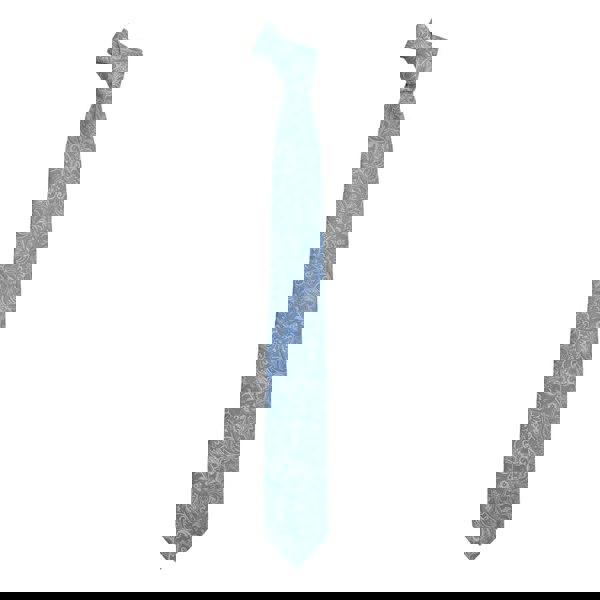 David WeJ Paisley Tie - Blue White