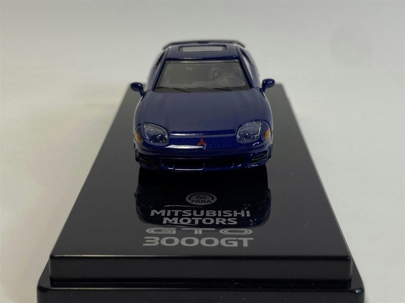 mitsubishi 3000gt gto mariana blue metallic lhd 1:64 paragon 55138