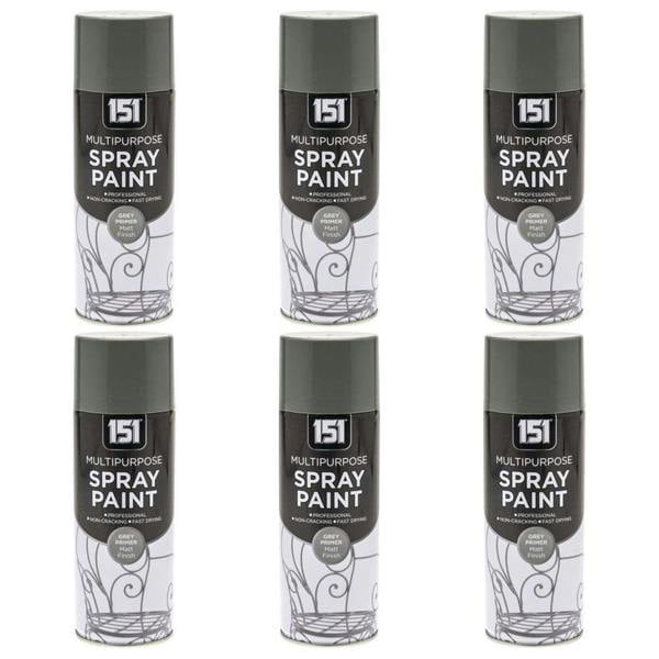 151 6X 151 Grey Primer Spray Paint 400ml