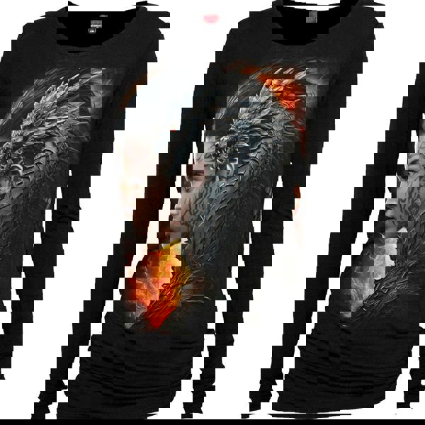 Spiral Direct DRACO QUEEN - Baggy Top Black