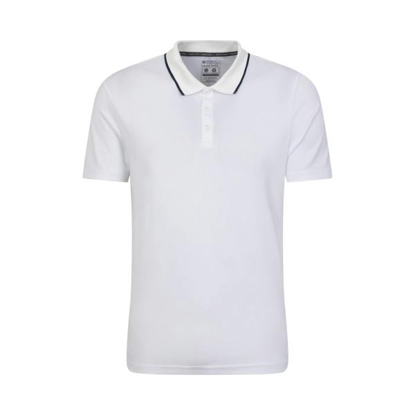 Mountain Warehouse Mens Tournament IsoCool Polo Shirt - White - 