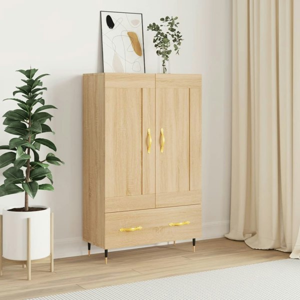 Berkfield Highboard Sonoma Oak 69.5x31x115 cm Engineered Wood