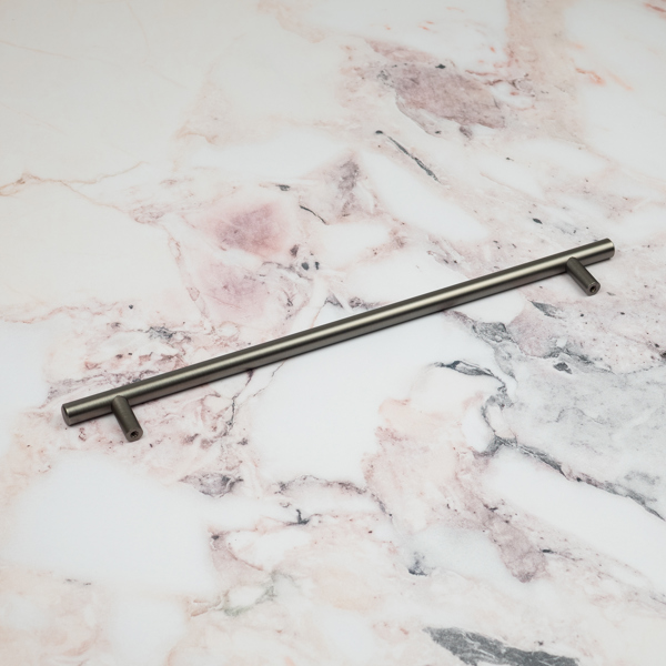 Handle & Home Gunmetal T-Bar Handles & Coordinating Pull Knob