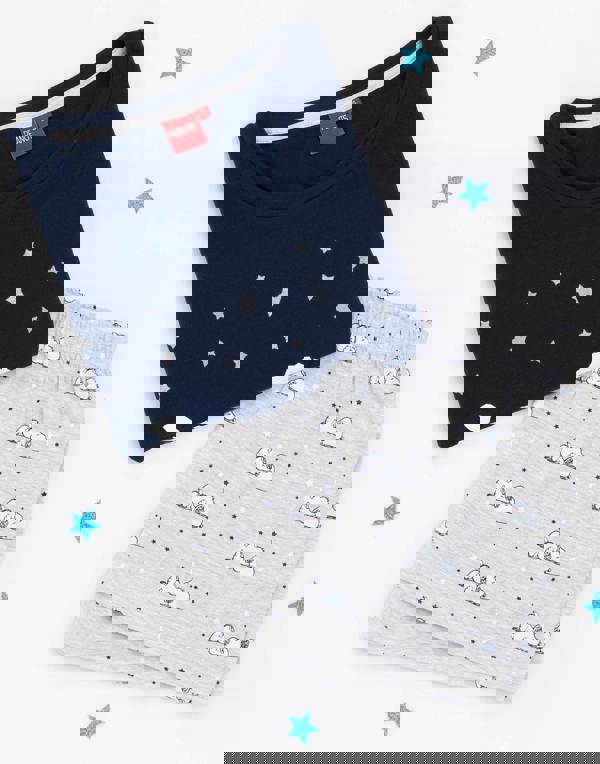 Peanuts Womens Blue Snoopy Short Sleeve Short Leg Pyjama Set