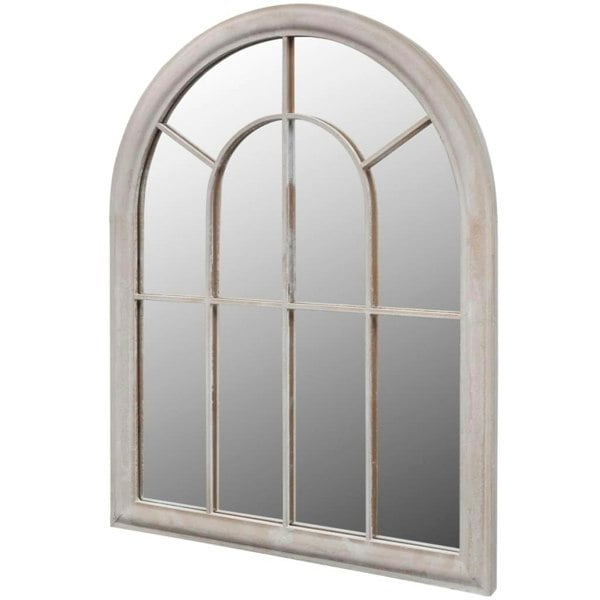 Berkfield Rustic Arch Garden Mirror 69x89 cm for Indoor and Outdoor Use