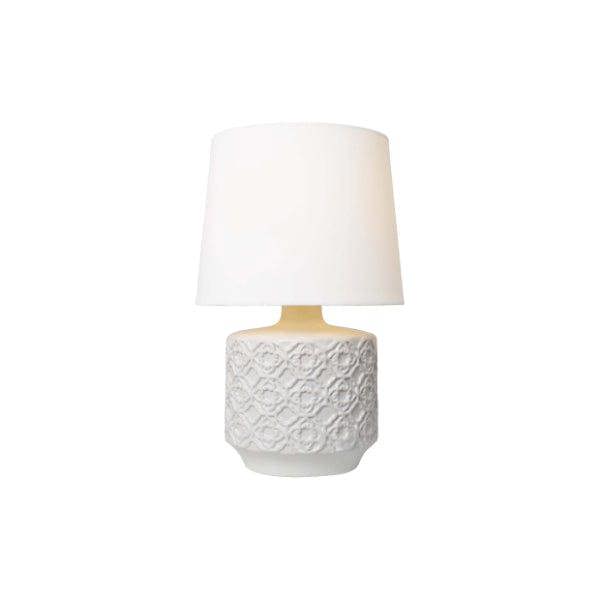 Pagazzi Lighting Mara White Ceramic Table Lamp