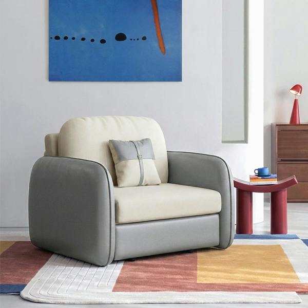 Weilai Concept Caio Single Sofa Bed, Leathaire