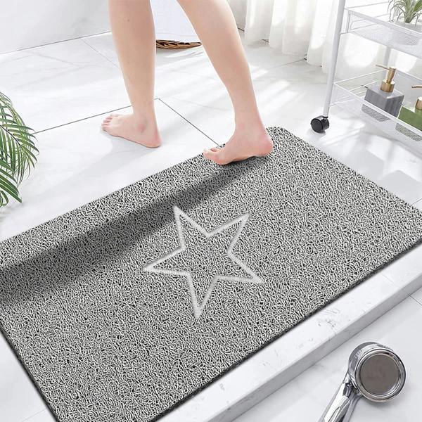 Nicoman Embossed Spaghetti Loofah Anti Slip Shower Mat - Star