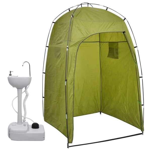 Berkfield Portable Camping Handwash Stand with Tent 20 L
