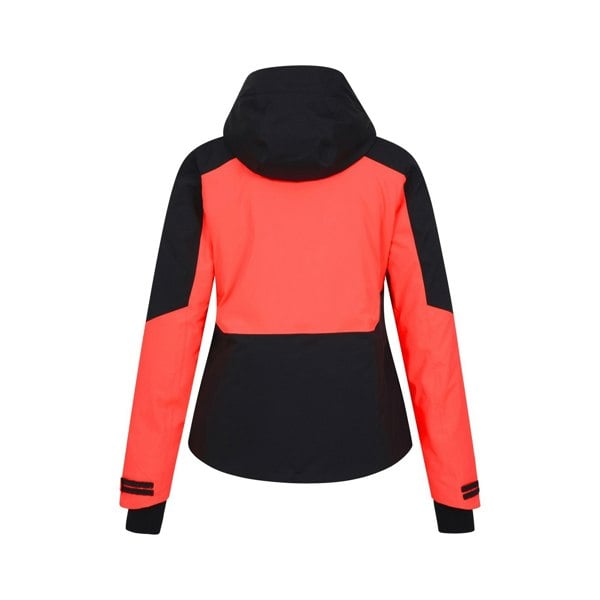 Mountain Warehouse Women's Altitude Extreme RECCO Ski Jacket - Navy Blue/Red Orange