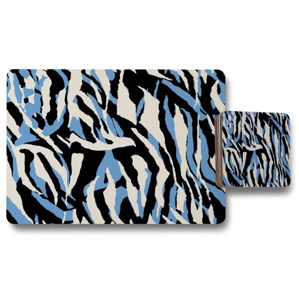 Benjamin Tate Design Abstract zebra skin (Placemat & Coaster Set)